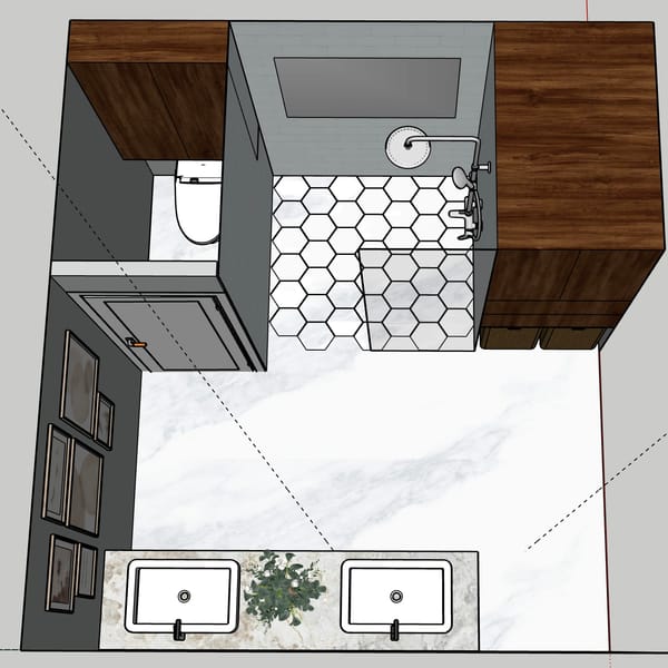 How Thoughtful Space Planning Can Transform a Builder-Grade Bathroom